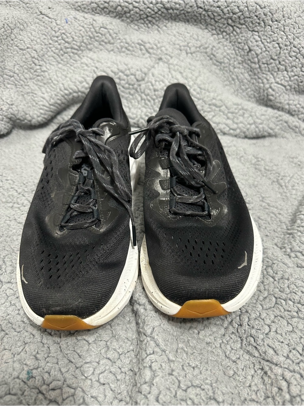 Hoka One One Running Shoes Black White Men’s Size 10.5 Athletic Sneakers